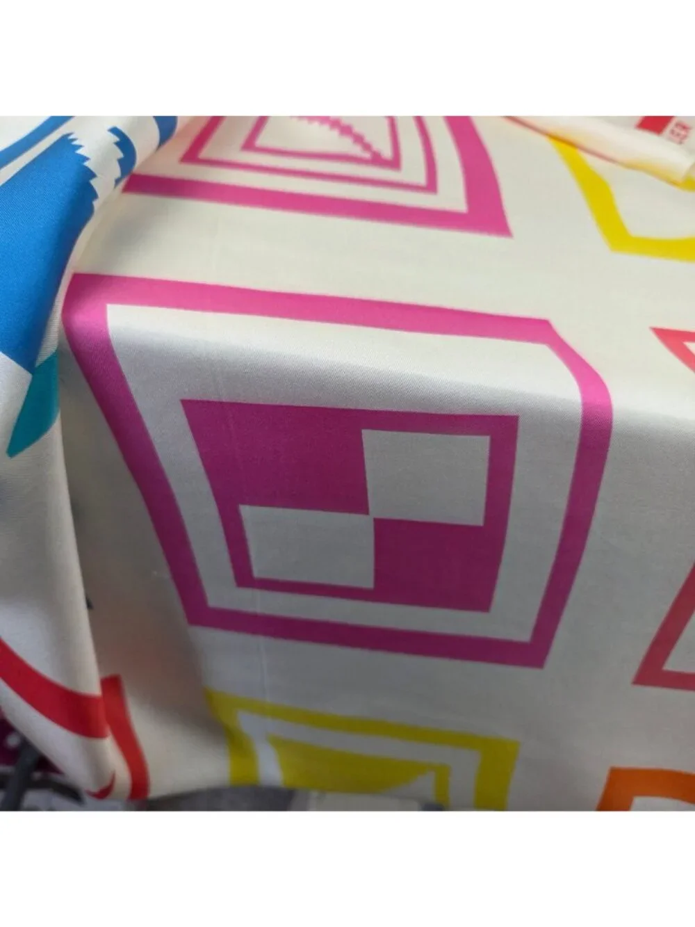 Ruth Adler Schnee Designs Geometric Print Silk Scarf